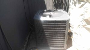 Newly replaced outdoor air conditioning unit